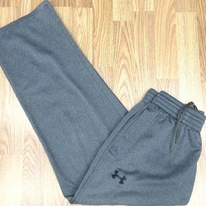 UNDER ARMOUR ATHLETIC PANTS POLYESTER GRAY & BLACK Sz MEDIUM, M